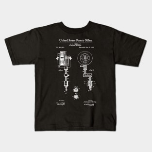 First Tattoo Machine Patent White Kids T-Shirt